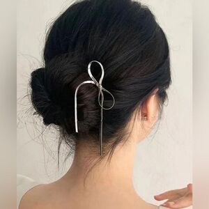 Boho bow hair pin #1421